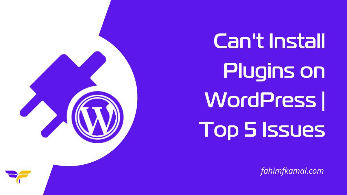 Can't Install Plugins on WordPress