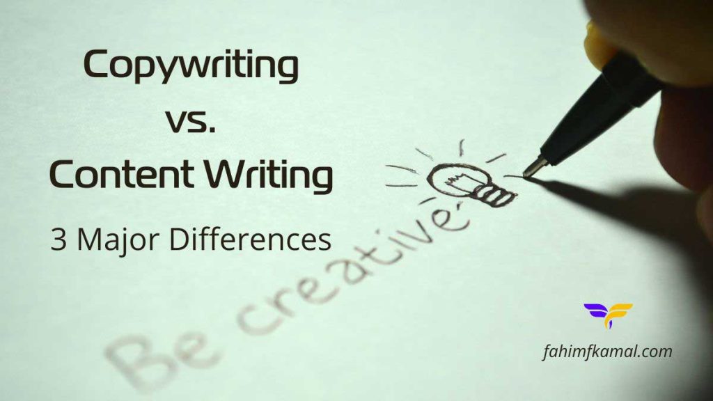 Copywriting vs. Content Writing
